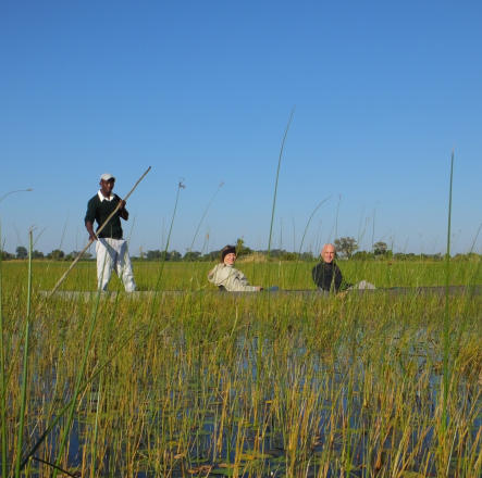 Mokorofahrt im Okavango-Delta
