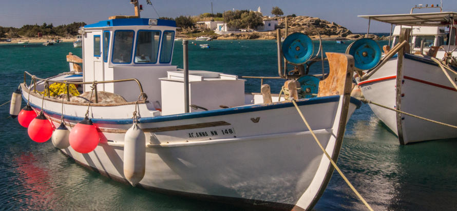 Naxos - Hafen von Agia Anna