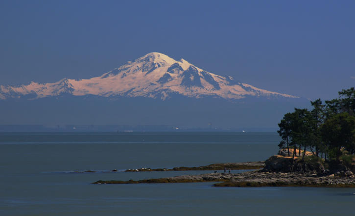 Mt. Olympus, Washington von Victoria Island aus gesehen
