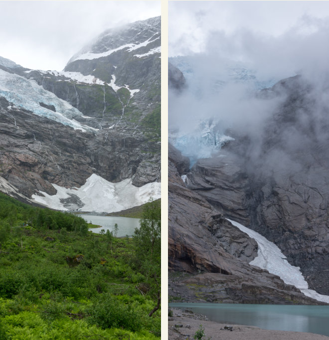 Gletscherzungen des Jostedalsbreen