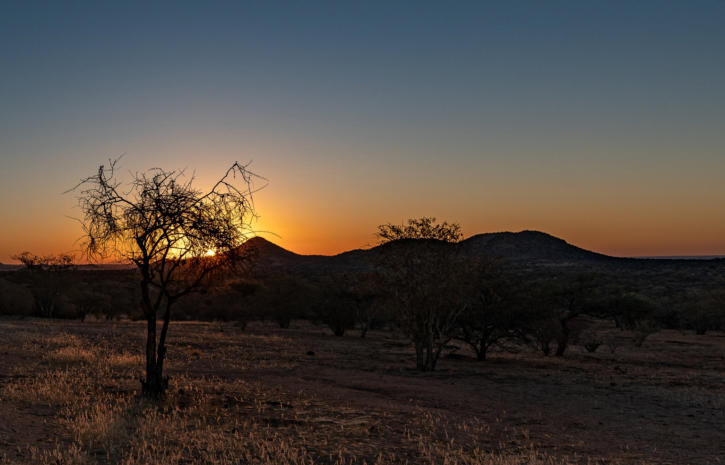 Sonnenuntergang bei Ai Aiba Lodge