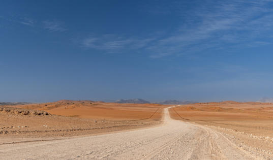 Traumhafte Aussichten auf der M36 zwischen Walvis Bay und Solitaire