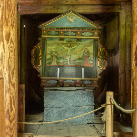 Altar der Stabkirche von Borgund