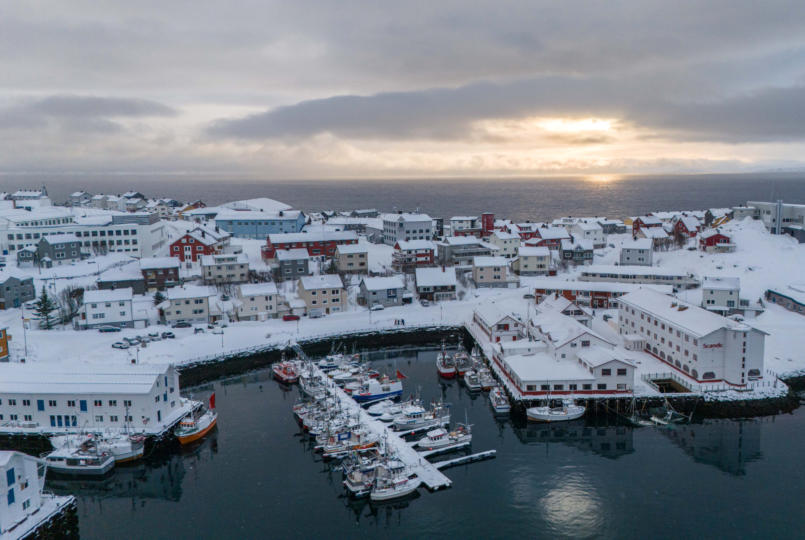 Honningsvag von oben