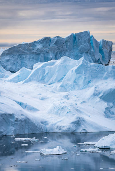 Blaues Eis der Eisberge