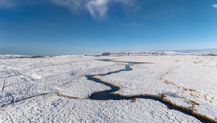 Winterlandschaft in Island