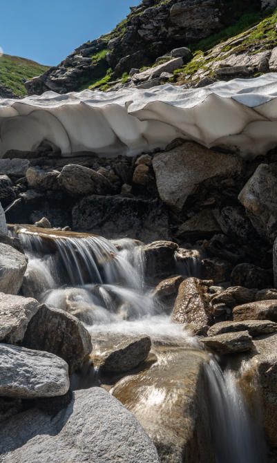 Schneeschmelze beim Weißsee/Kaprun