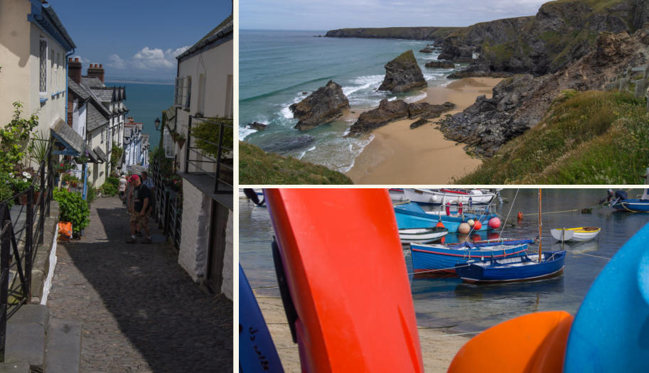 Mousehole, Bedruthan Steps & Clovelly