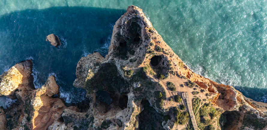 Ponta da Piedade von oben