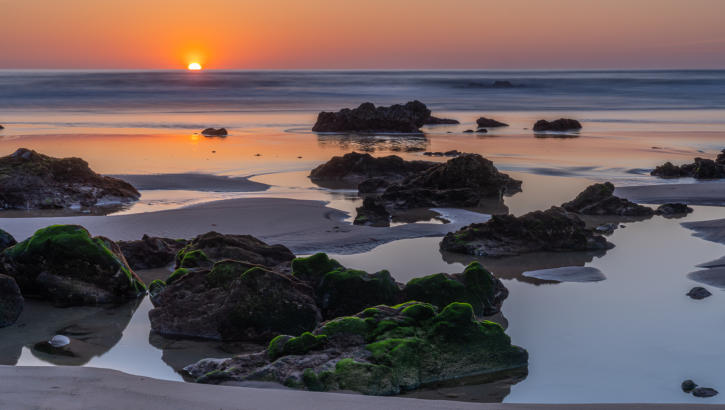 Sonnenuntergang am Praia do Amado